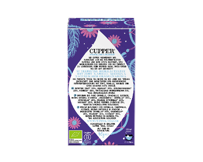 Cupper Tee Cupper – Kräutertee Orange – Teebeutel 20 Beutel – Bio