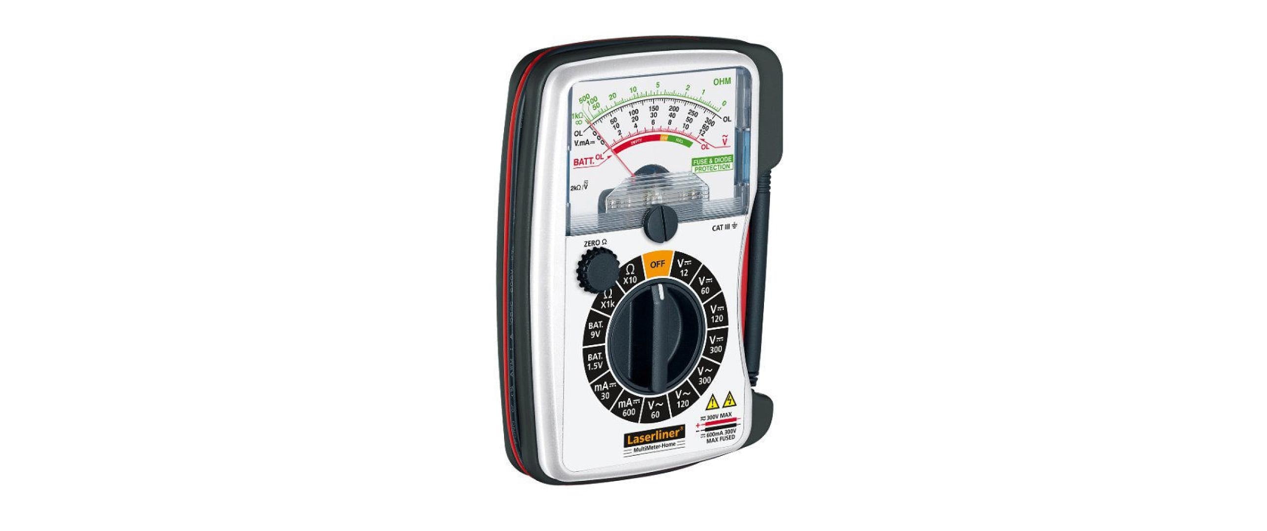 Laserliner Multimeter – 0,1 mV–300 V AC, Strommessung, CAT III 300 V