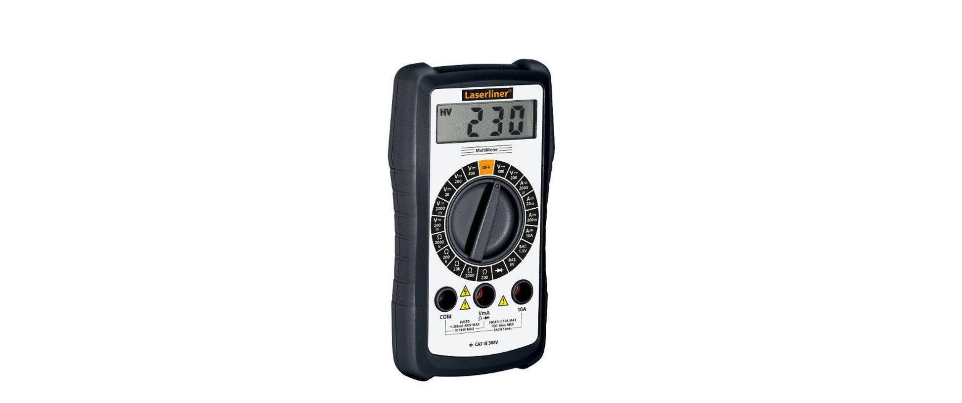 Laserliner Multimeter – 1 µA–10 A AC, CAT III 300 V, Batteriebetrieb