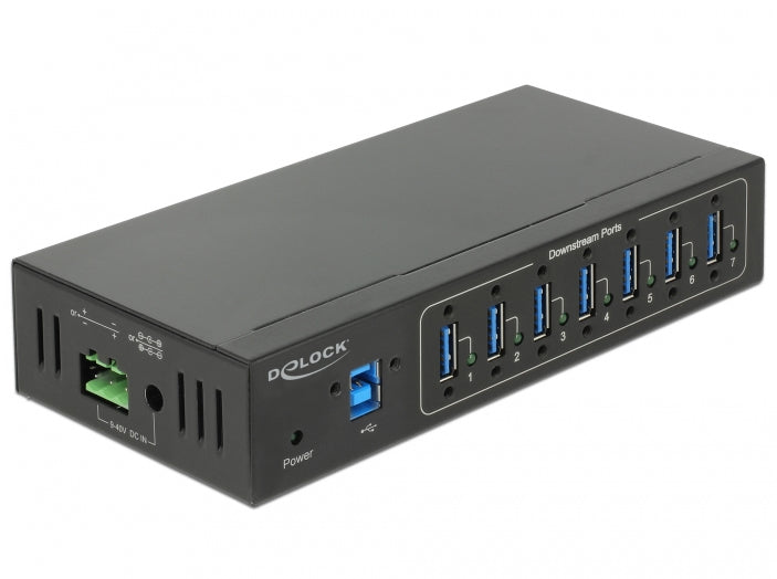 DeLOCK 63311 USB-Hub – USB 3.0, 7× USB-A, für Windows/Linux