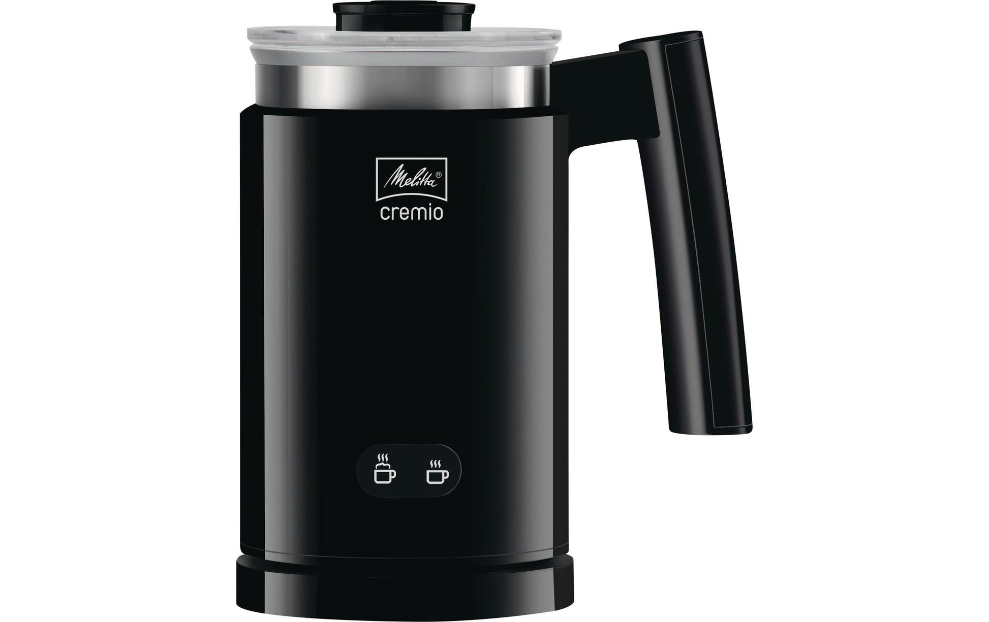 Melitta Elektrischer Milchschäumer Cremio – Füllmenge 250 ml, Schaum 150 ml, 450 W, Schwarz