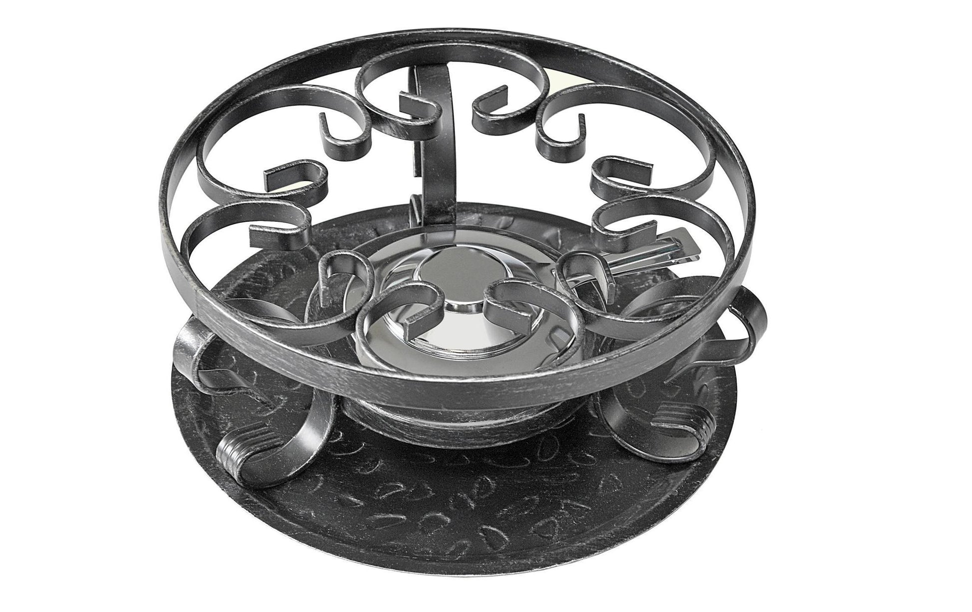 Heidi Cheese Line Fondue-Rechaud, Pastenbrenner, Ø 21 cm, Edelstahl, Schwarz