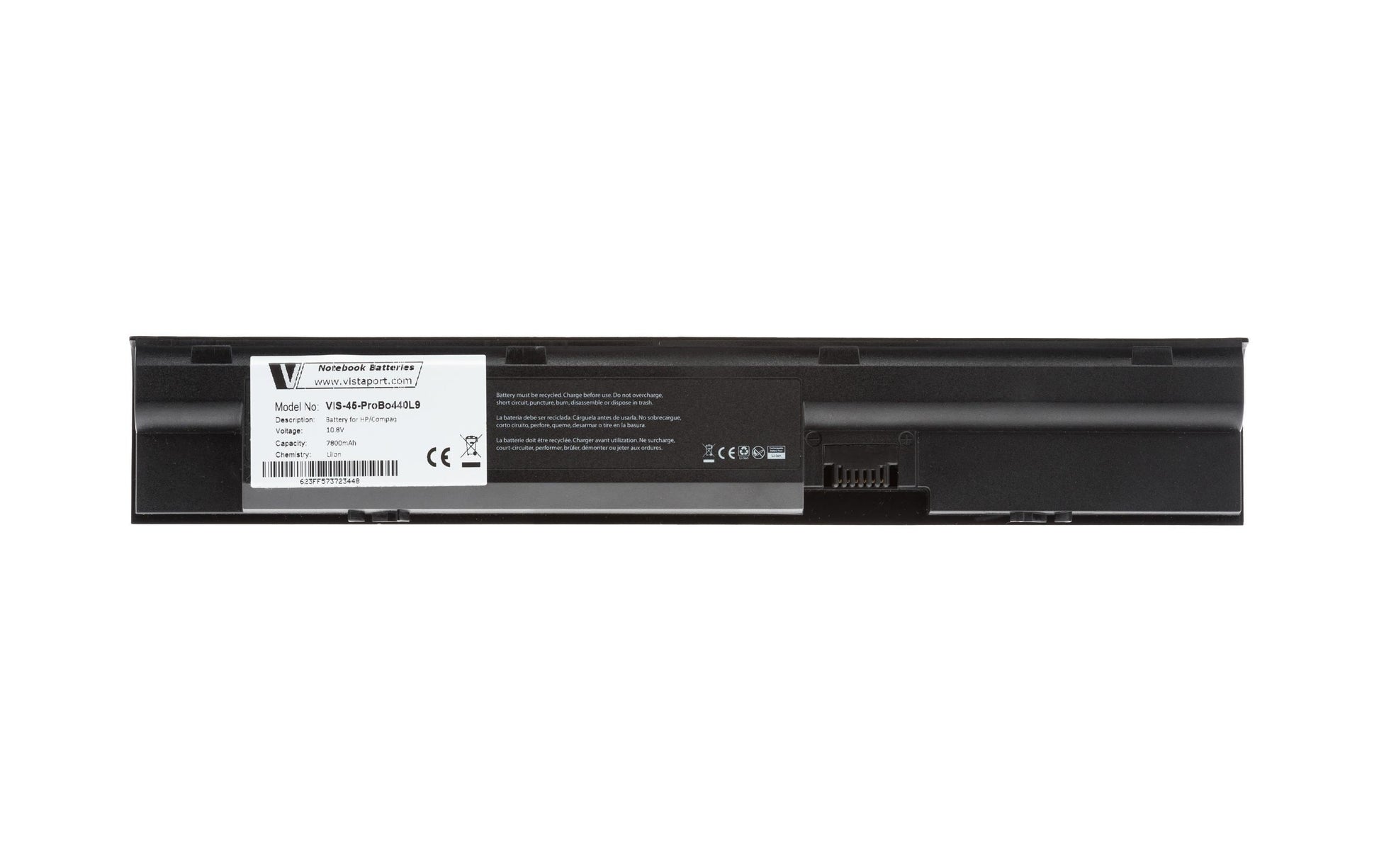 Vistaport Notebook-Akku – für HP ProBook 440/450/455 – 91 Wh, 10,8 V – Schwarz