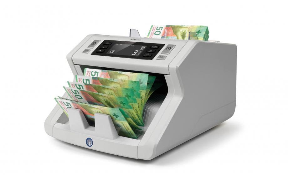 Safescan Banknotenzähler – 29,5 × 25 × 18,4 cm – Grau
