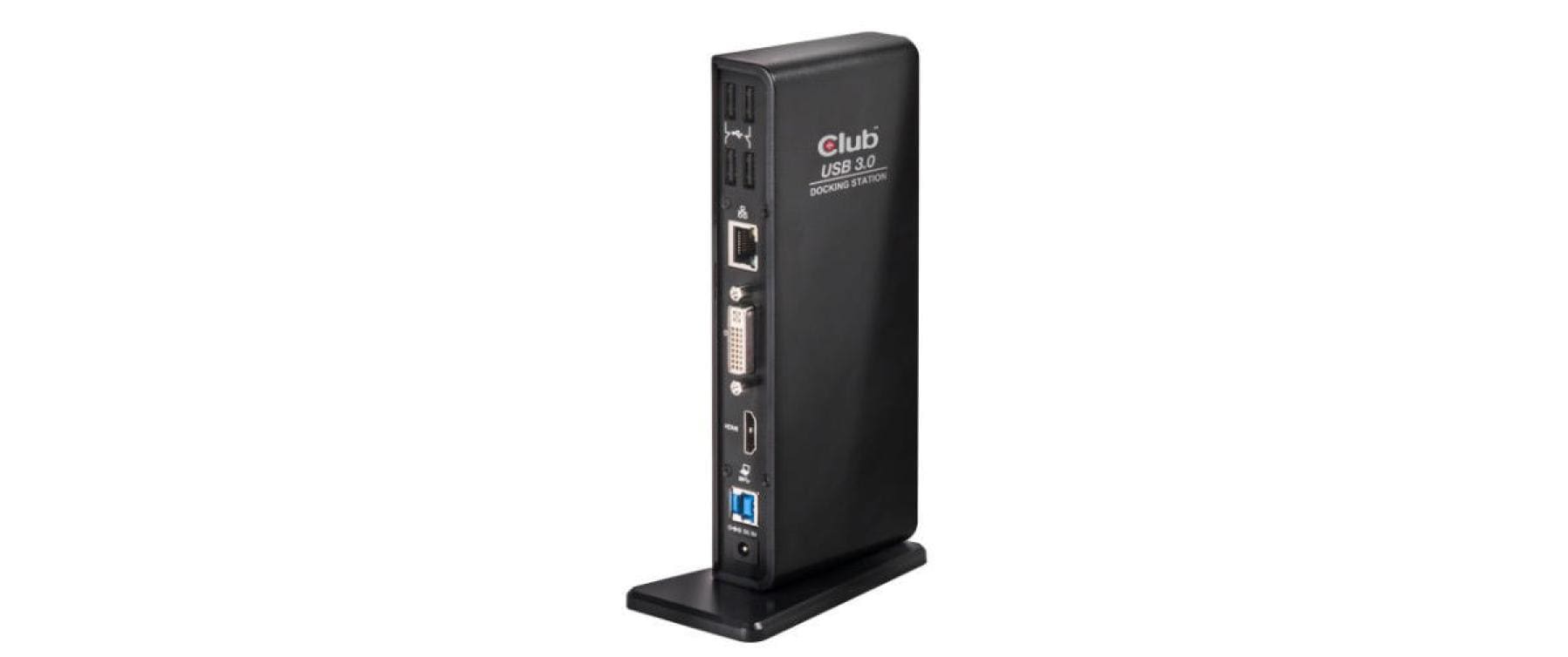 CLUB3D Club 3D Dockingstation – USB-A, 1× HDMI, 1× DVI, GbE, 3,5 mm Audio, für Windows/Mac