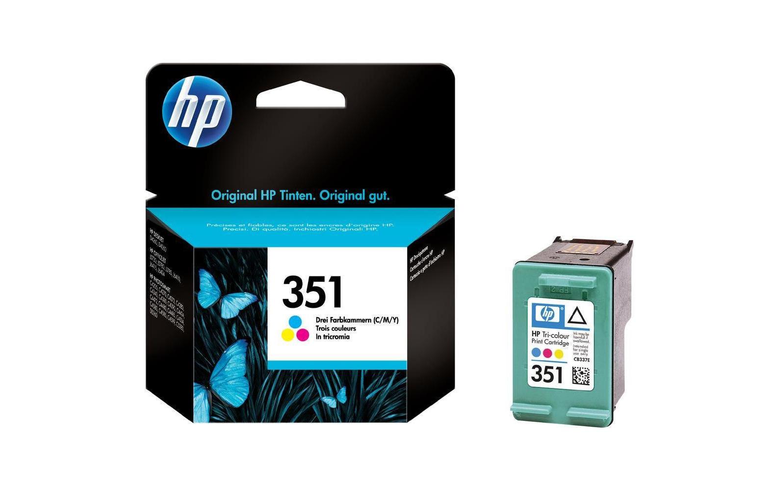 HP Tintenpatrone 351, Farbe, 170 Seiten – für Tintenstrahldrucker/Multifunktionsgeräte