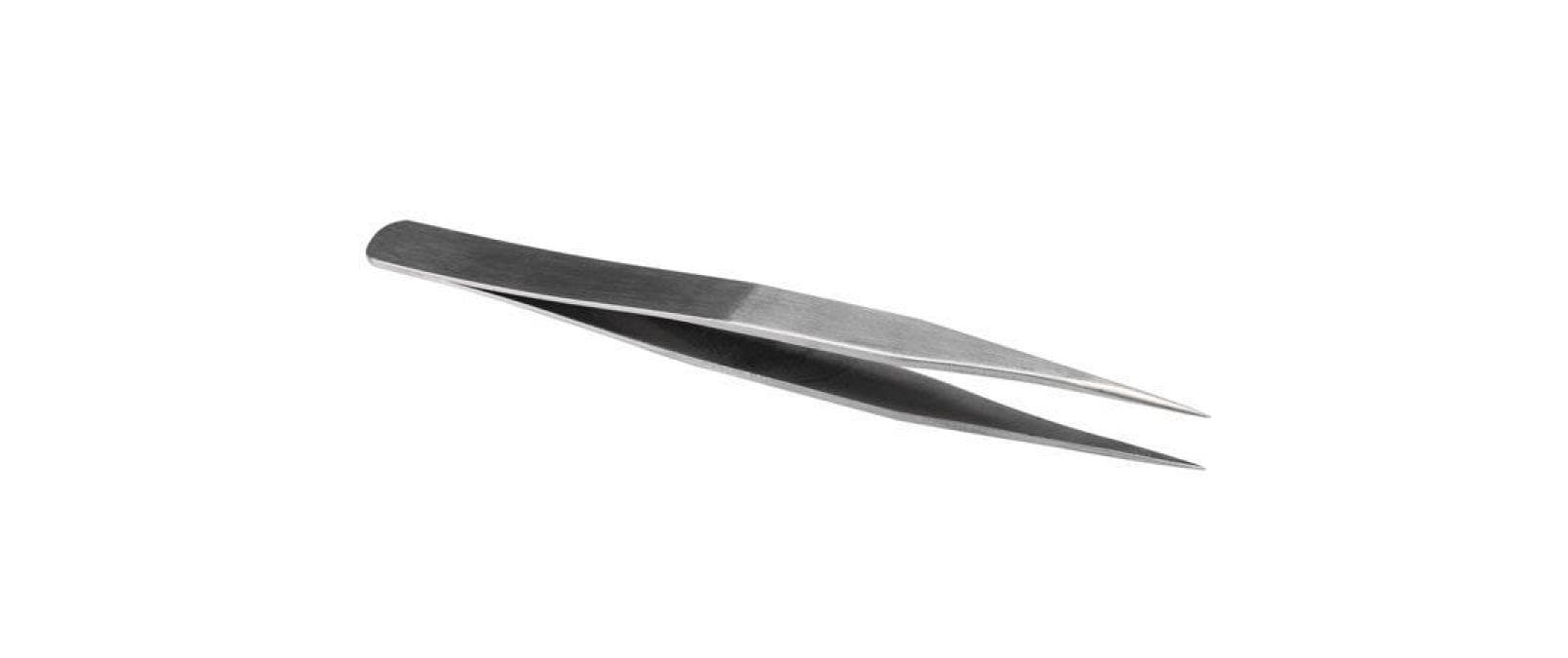 Velleman VTTW15 Pinzette – spitz, gerade Spitze, 112 mm, Edelstahl
