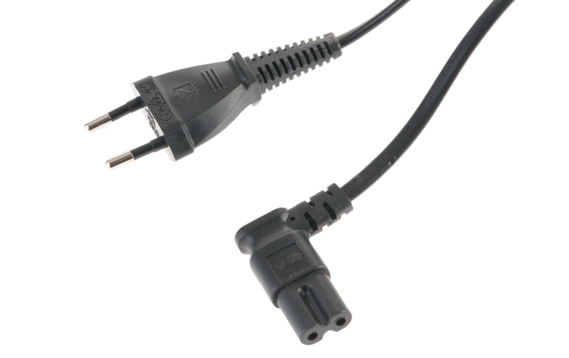 NIWOTRON Netzkabel – T26–IEC C7, 1,5 m, 250 V/2,5 A, schwarz