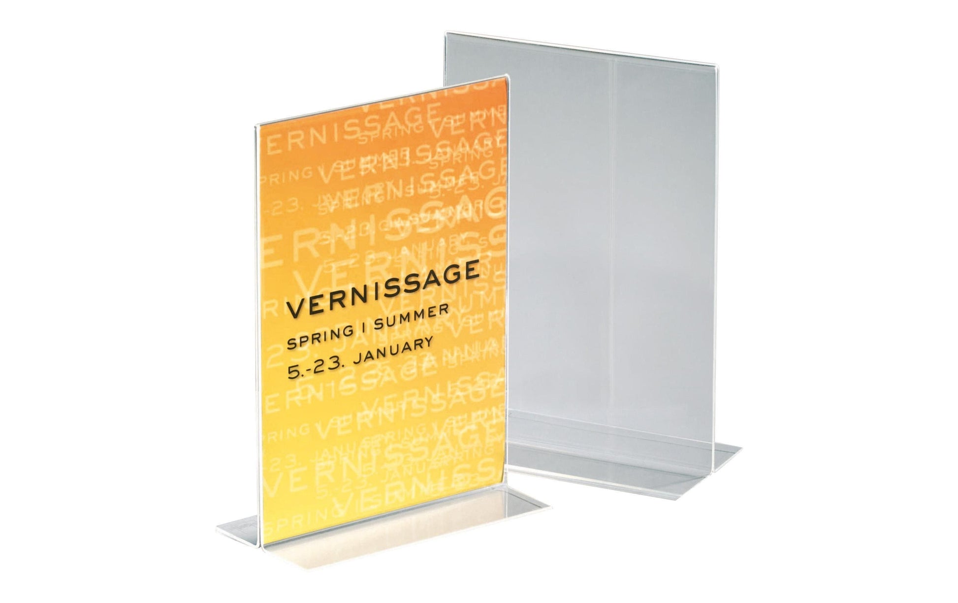Sigel Tischaufsteller – für A5 – beidseitig – transparent – Acryl – 150×215×53 mm – 1 Stk.