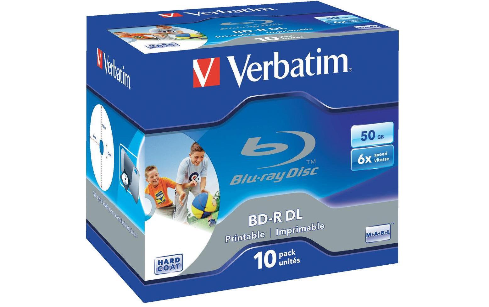 Verbatim BD-R 50 GB 6× Jewelcase – 10 Stück
