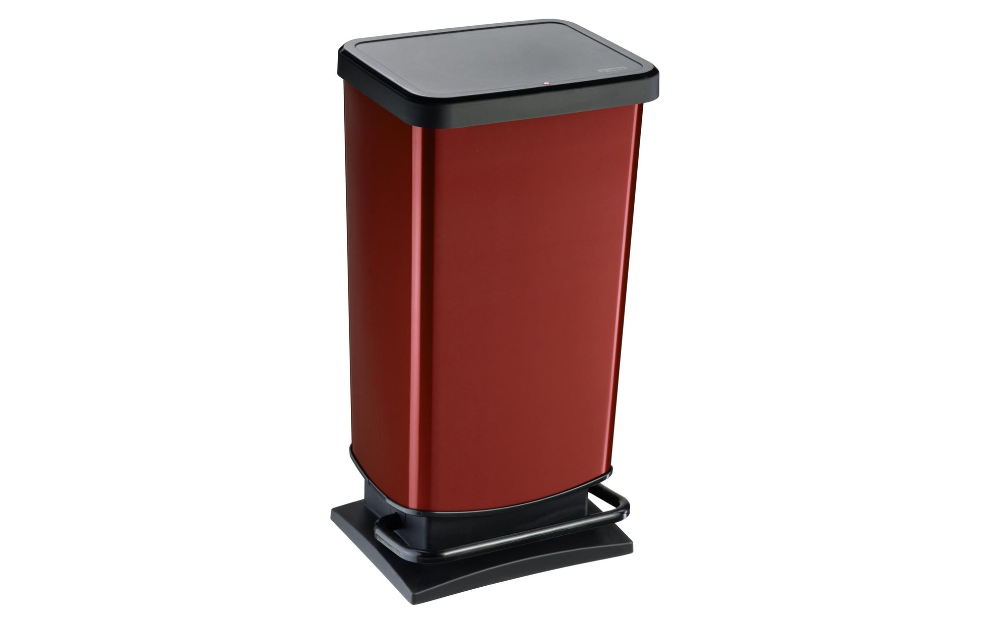 Rotho Abfallcontainer – 40 l – Metall – B × H × T 295 × 676 × 353 mm – Aus recyceltem Material, BPA-frei