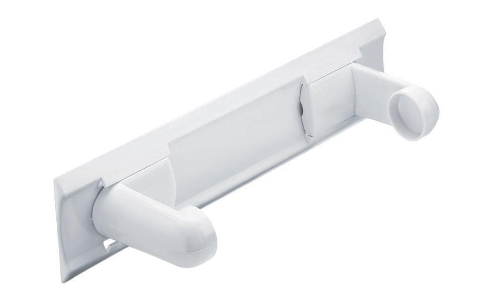 Rotho Küchenrollenhalter Polypropylen (PP), 8 × 34 × 10 cm, weiss, BPA-frei