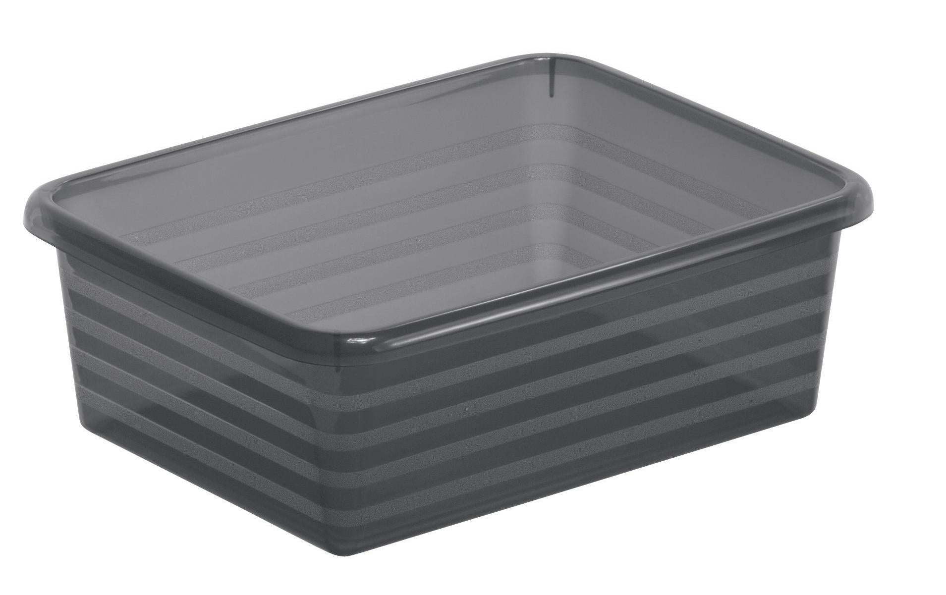 Rotho Formatkörbchen Linus – Kunststoff, Anthrazit – 1er-Pack