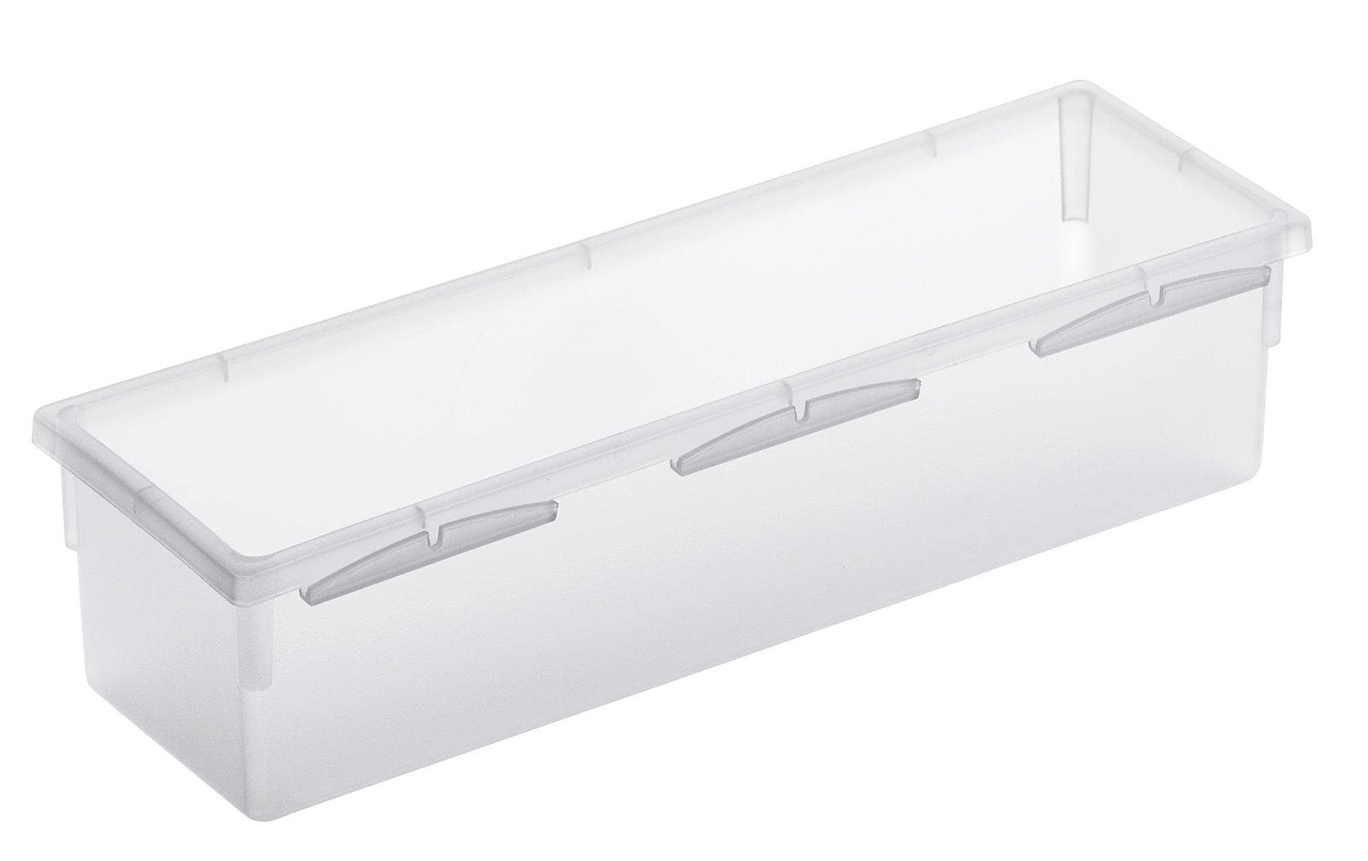Rotho Ordnungssystem Basic – Kunststoff, transparent, 23 × 5 × 8 cm