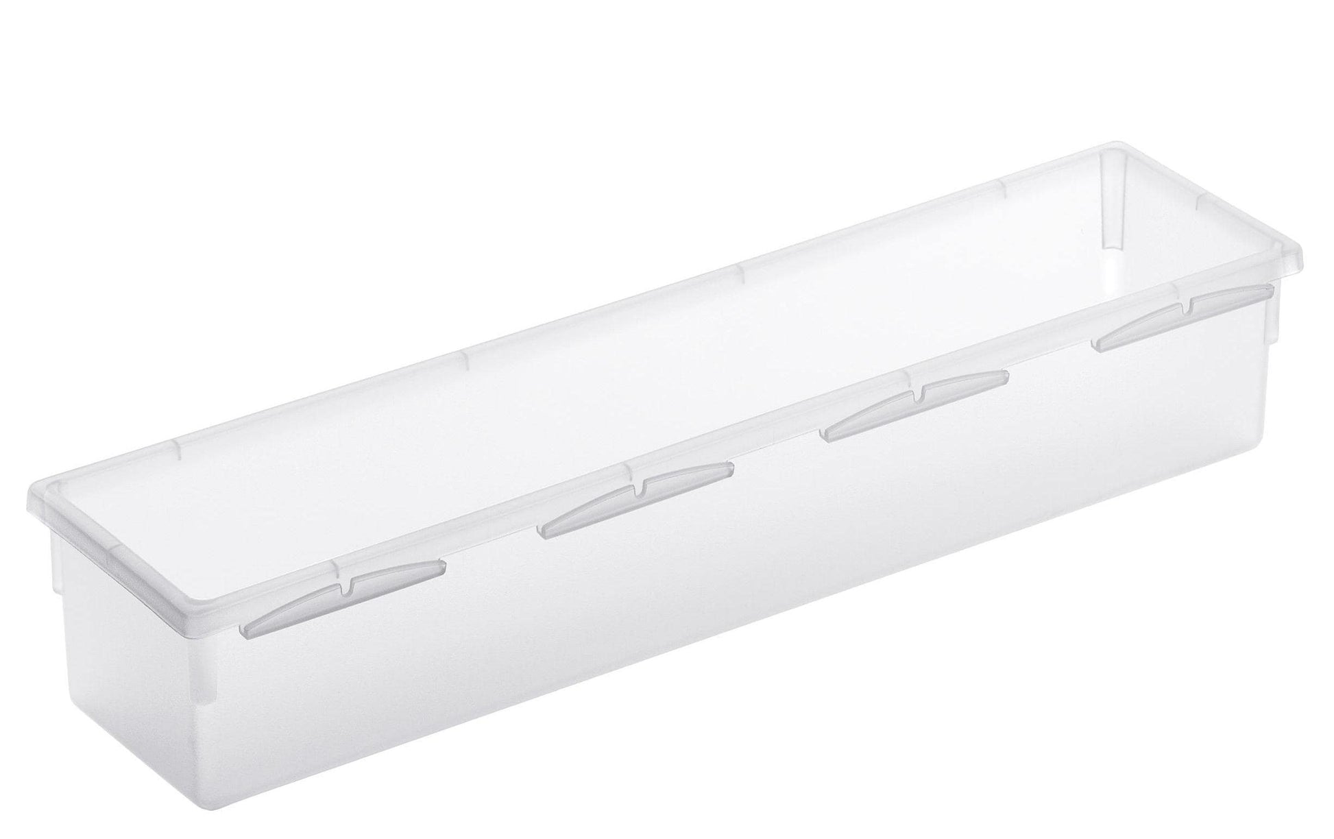 Rotho Ordnungssystem Basic – PP-Kunststoff, transparent, 30 × 5 × 8 cm