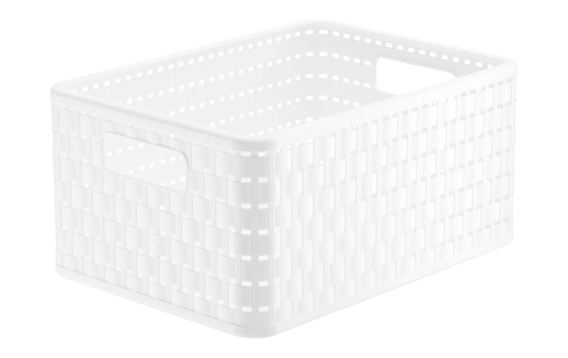 Rotho Country A5 Plus Aufbewahrungskorb 11 l – Kunststoff – Weiss – 238 × 160 × 328 mm