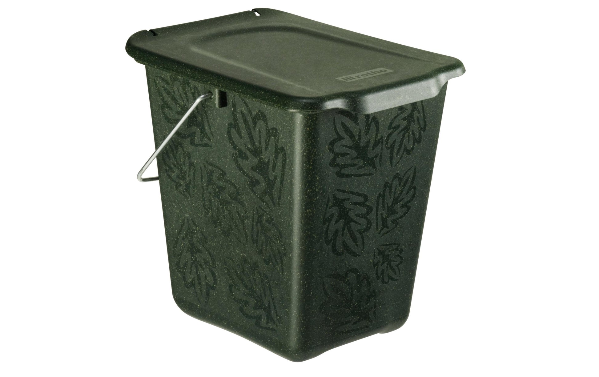 Rotho Komposteimer Greenline – 7 l – Kunststoff (PP), rechteckig – grün
