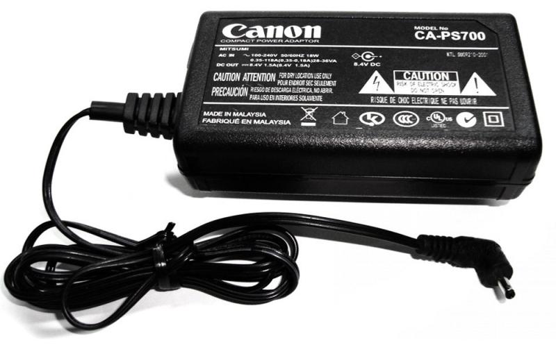 Canon CA-PS700 AC-Adapter – 7,4 V, 2 A – 112 × 45 × 29 mm – Schwarz