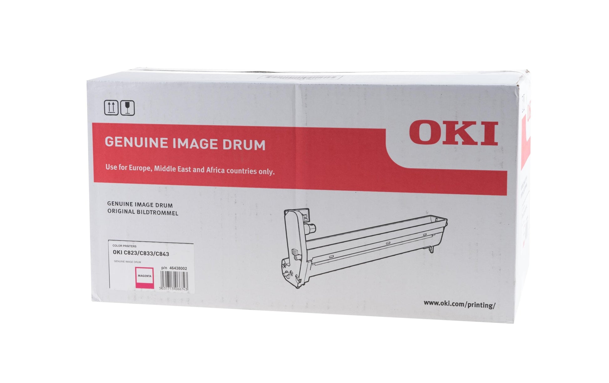 OKI Bildtrommel Magenta – bis zu 30'000 Seiten – für OKI C 823/C 833/C 843 und andere – OEM: 46438002