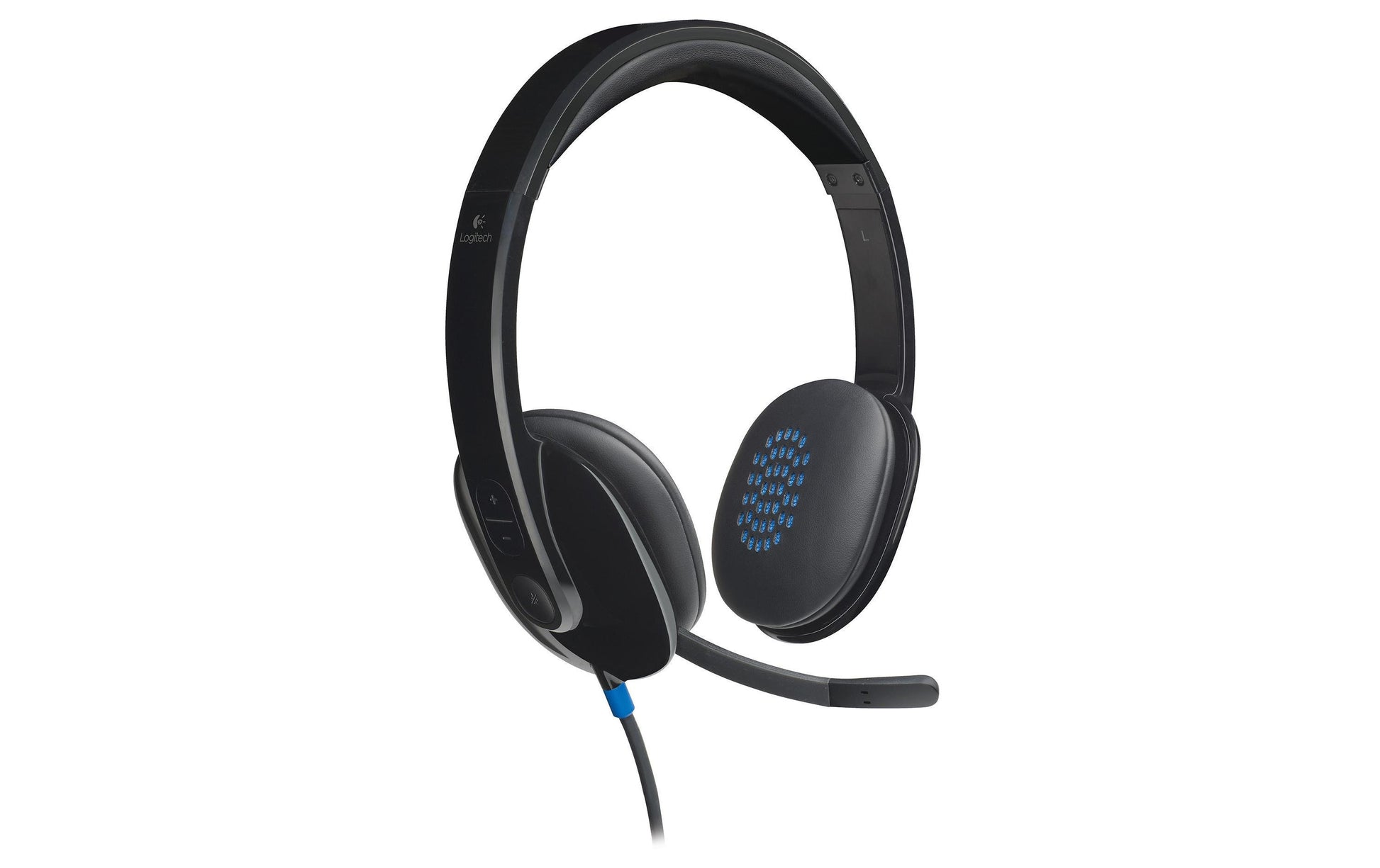 Logitech H540 – Duo Headset – USB‑A, Mikrofon mit Rauschunterdrückung – Schwarz, für Windows/Mac/Chrome