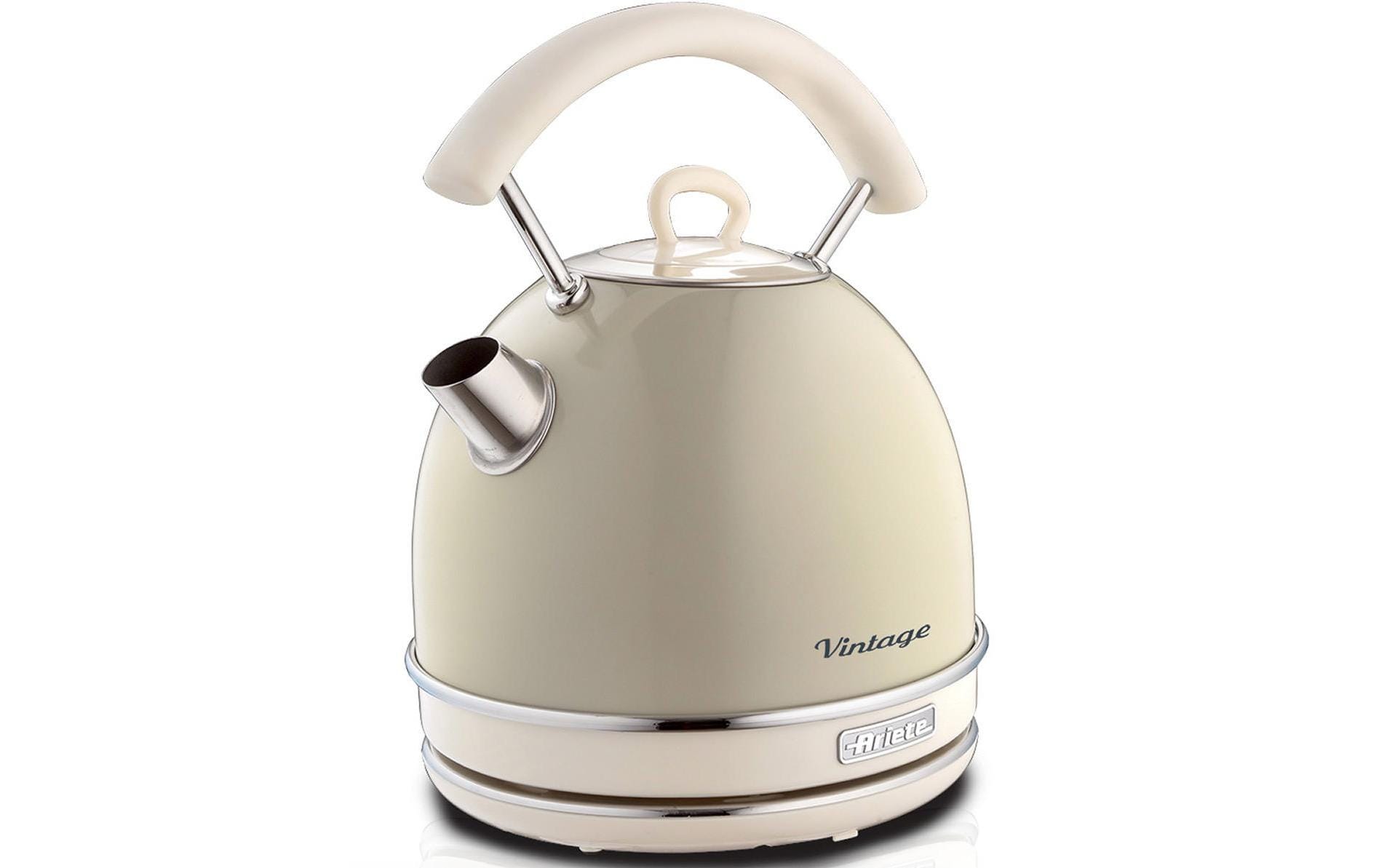 Ariete Wasserkocher – 1,7 l, Edelstahl, Beige, 2877/03