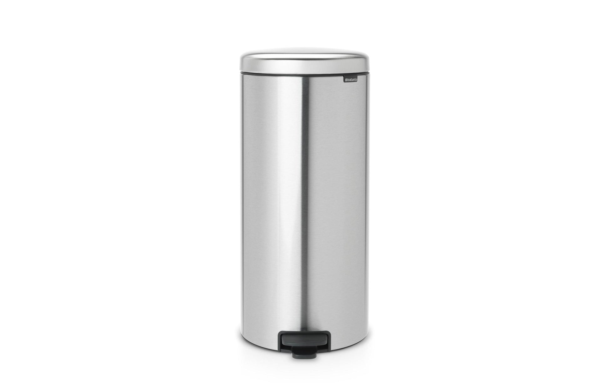 Brabantia NewIcon Treteimer – 30 l – Edelstahl, rund – Anti-Fingerprint, Anti-Rutsch-Basis