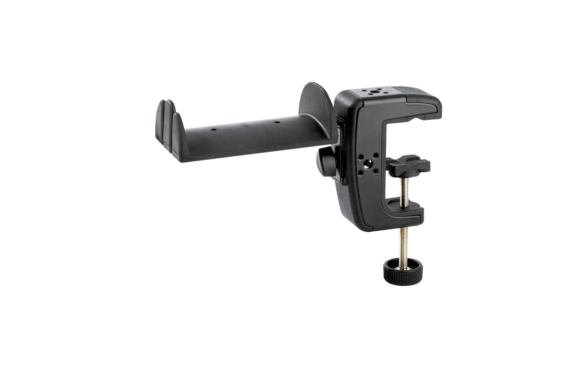 König & Meyer 16085 – Headset-Ständer – Tischklemme, gummiummantelt – schwarz