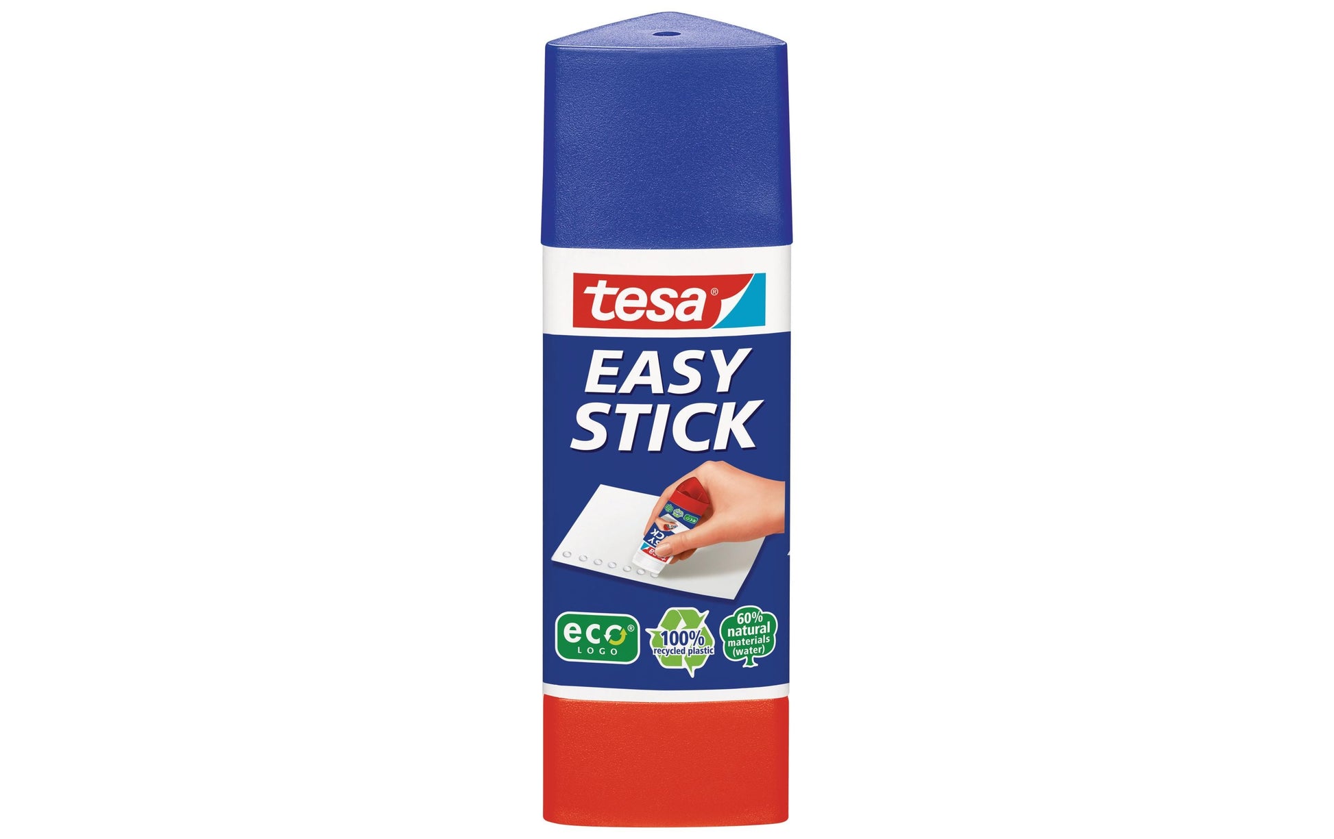 TESA Klebestift – permanent, transparent, lösemittelfrei, 12 g, für Papier, Karton, Fotos u. a.