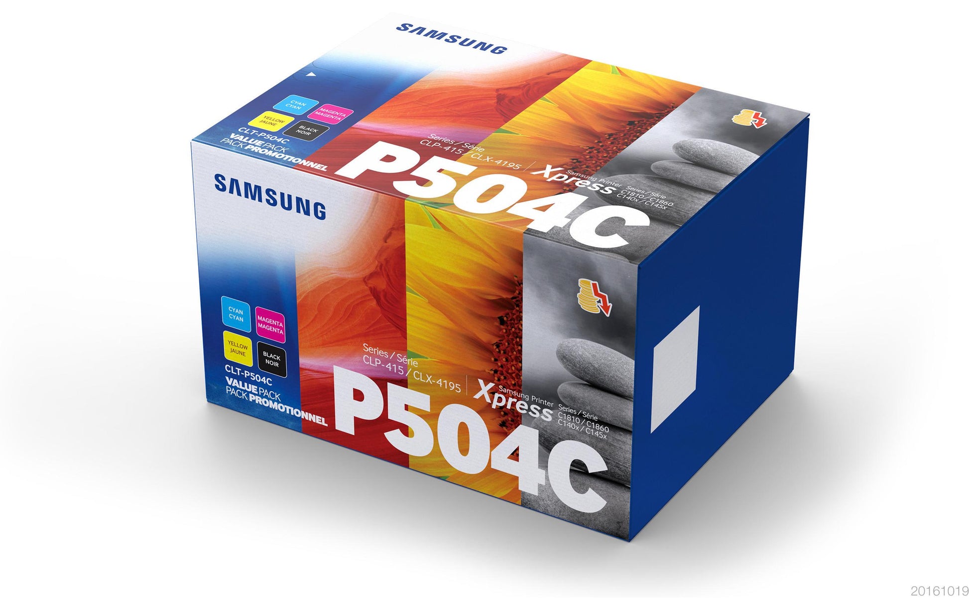 HP Samsung – Toner-Multipack SU400A – BK/C/M/Y, schwarz 2500, C/M/Y 1800 Seiten – für CLP-415N, SL-C1810W und andere