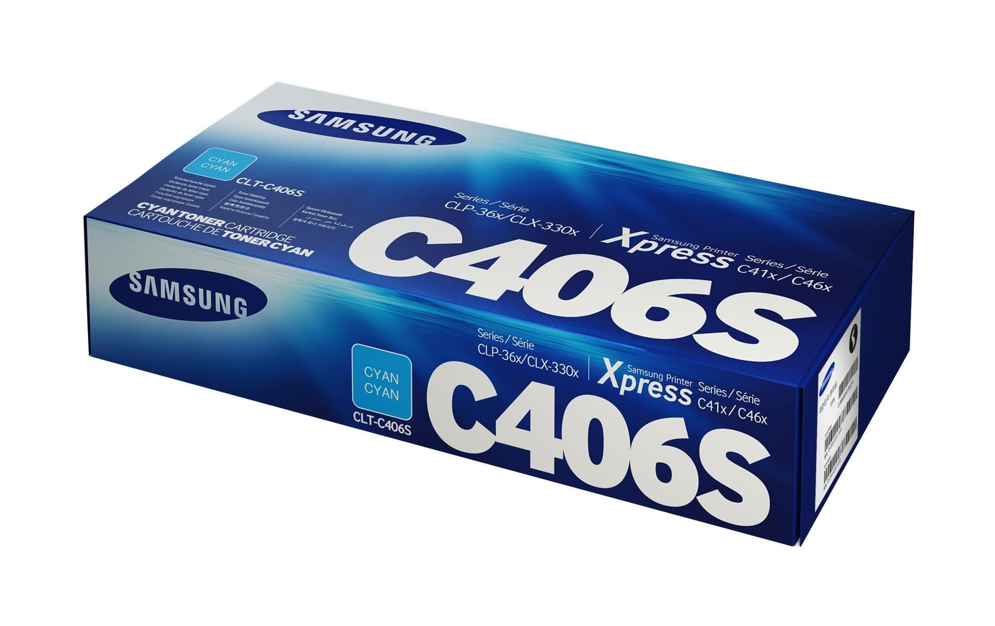 HP Samsung CLT-C406S (ST984A) Cyan Toner – Original – 1'000 Seiten – für Samsung CLP-360/365/365W und andere