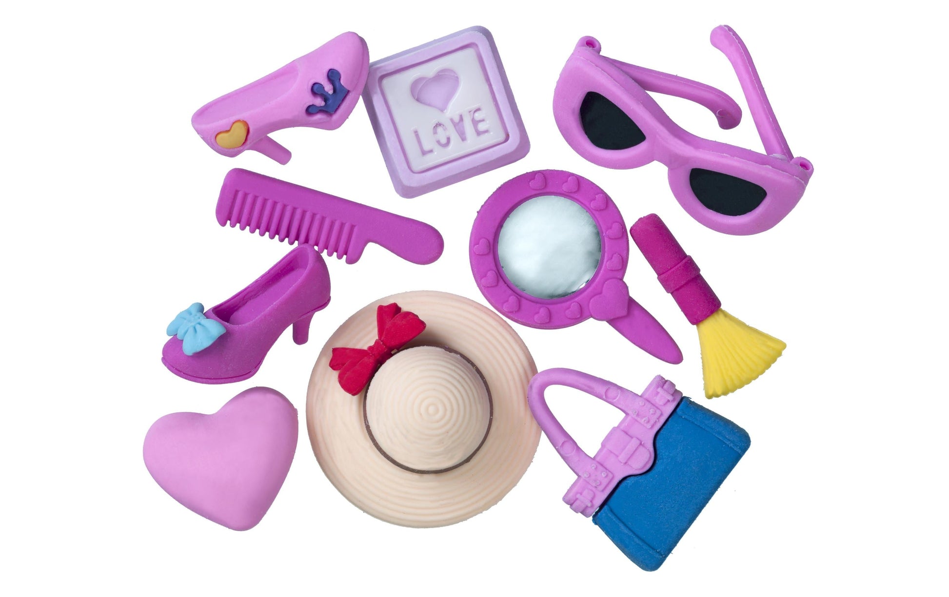 Linex Motiv-Radiergummi Girls 3D – mehrfarbig, 10er-Set