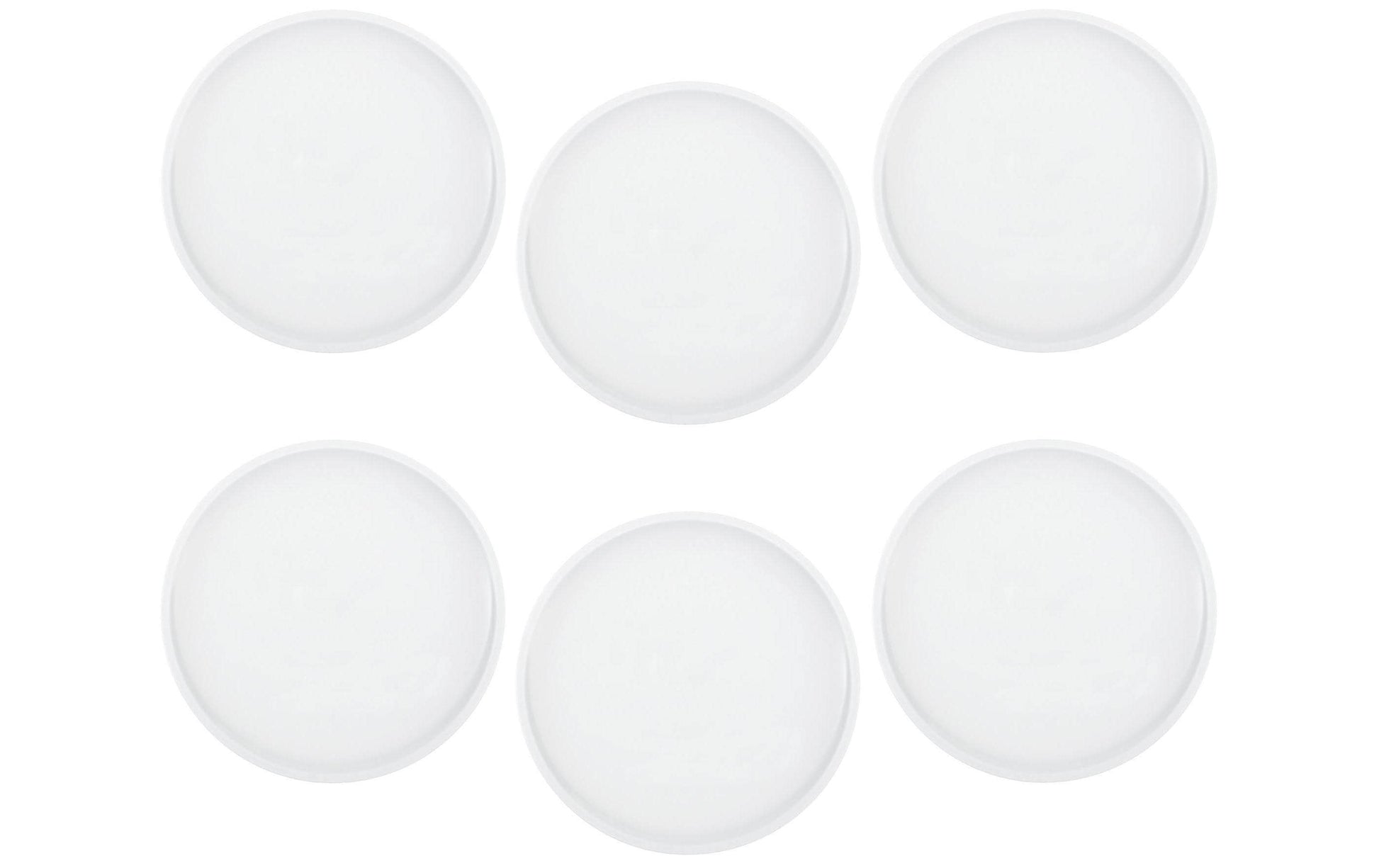 Villeroy & Boch Artesano Speiseteller – Porzellan, weiss, spülmaschinenfest, mikrowellenfest, 6 Stück