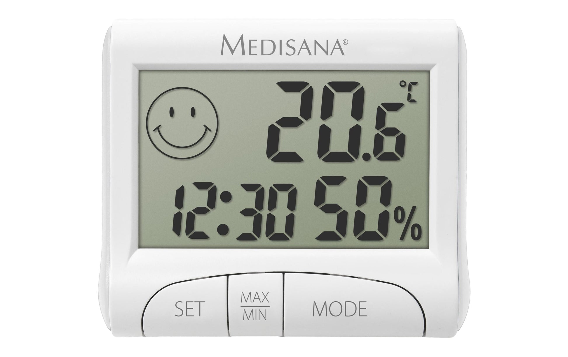 Medisana HG100 – Thermo-/Hygrosensor (Einzelsensor), Temperatur- & Luftfeuchtigkeitsanzeige, Digitales Display