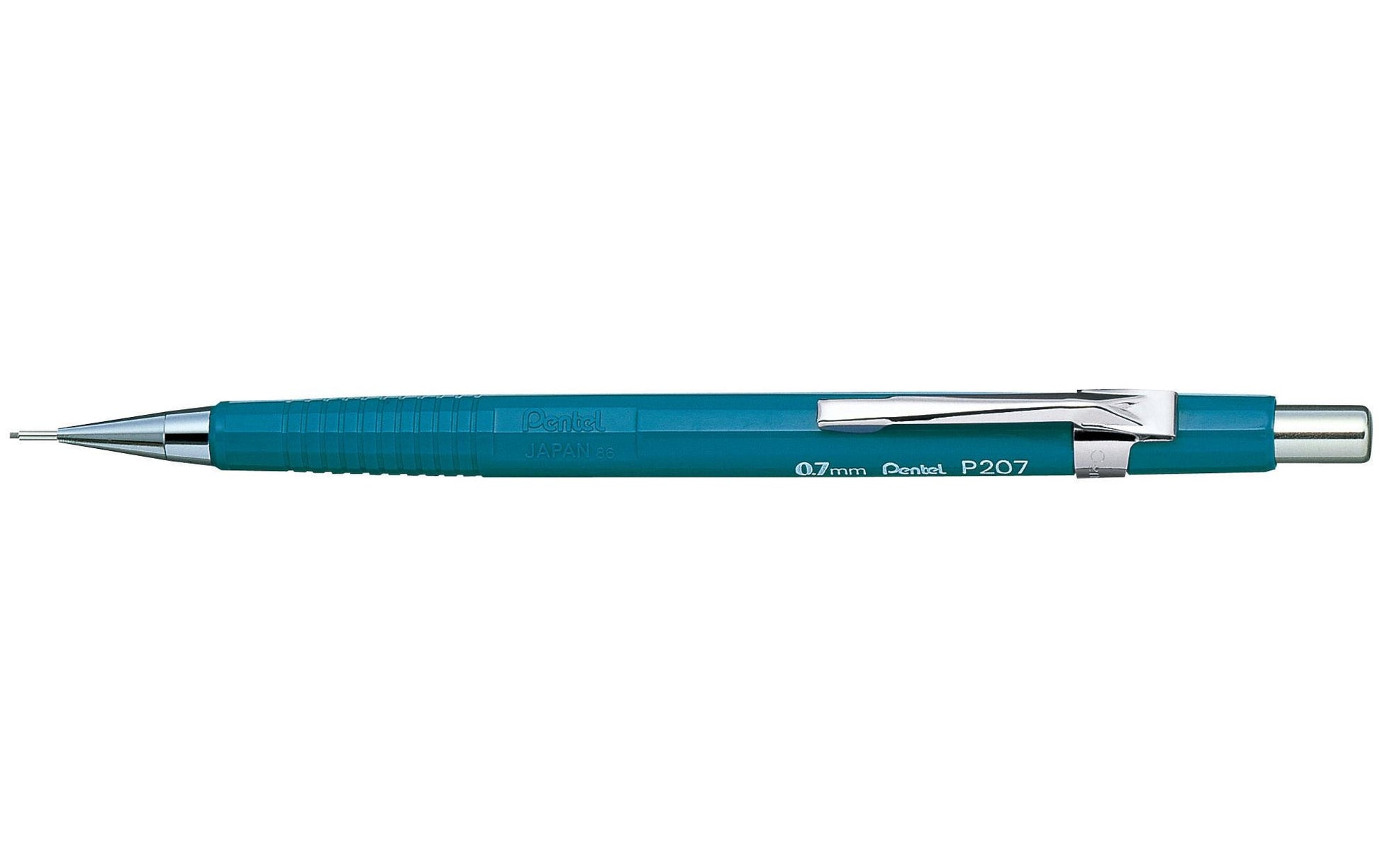 Pentel Sharp P200 Druckbleistift – 0,7 mm, blau, starres 4 mm Führungsröhrchen