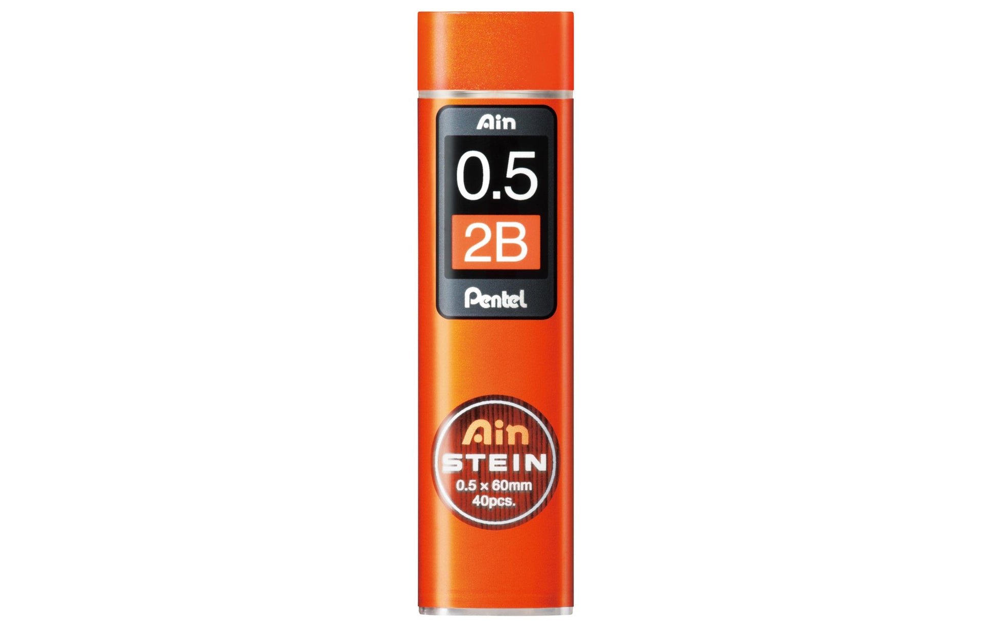 Pentel Bleistiftminen AinStein – Graphit, 0,5 mm, 40 Stk.