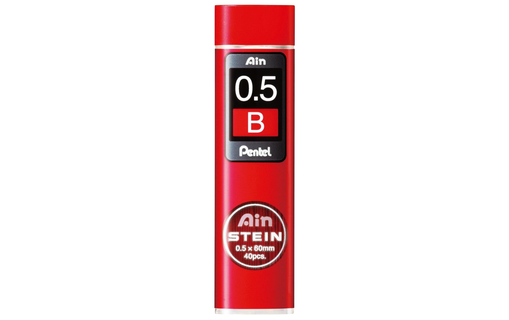 Pentel Bleistiftminen – Graphit, 0,5 mm, B, 40 Stk.