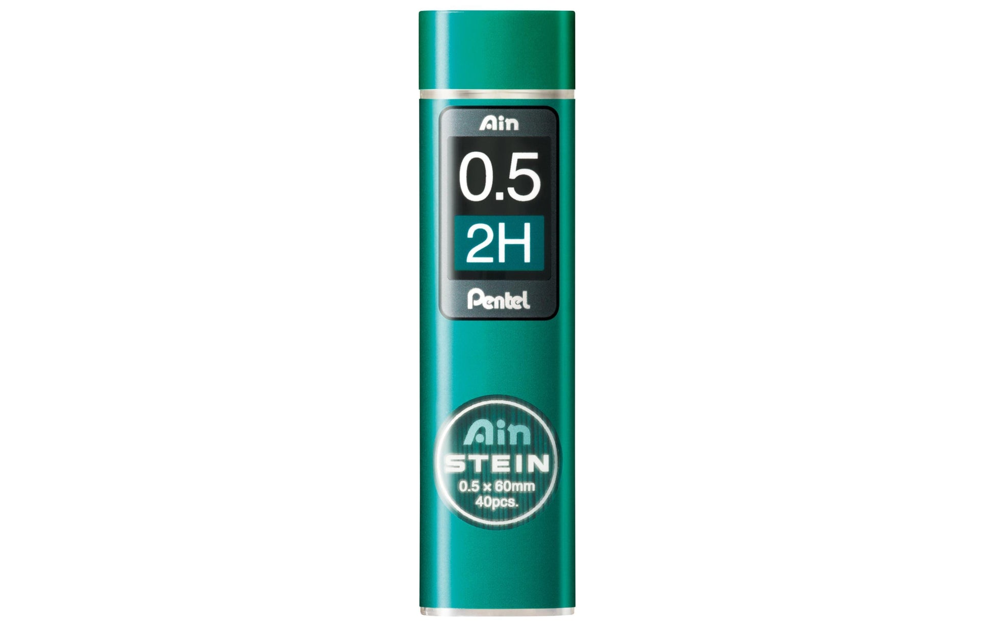 Pentel Bleistiftminen – Graphit, 0,5 mm, 2H, 40 Stk.