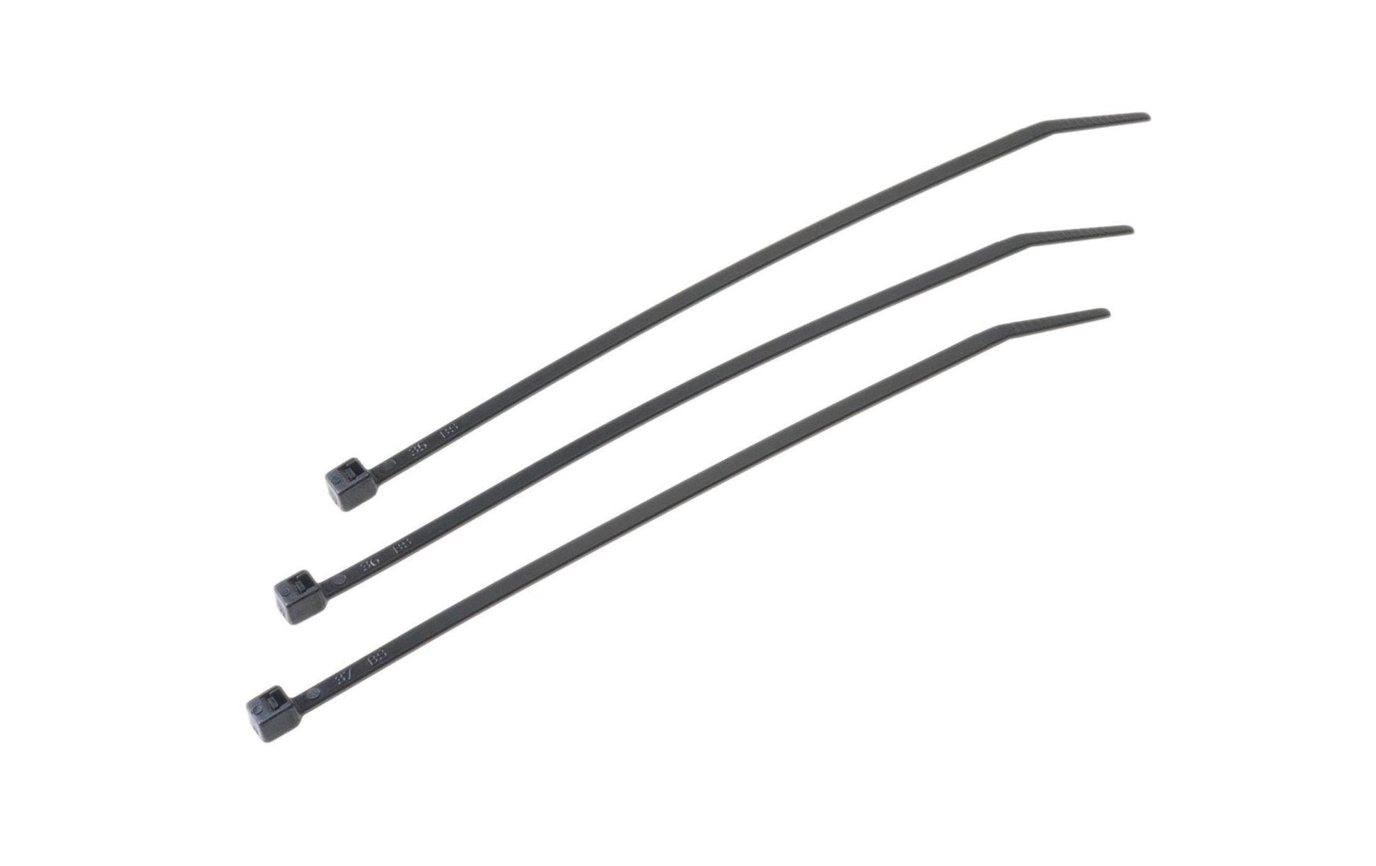 VR Technics Kabelbinder, 140×3,6 mm, 100er-Pack, selbstverlöschend, UL-94 V2, −35°C bis +85°C – schwarz