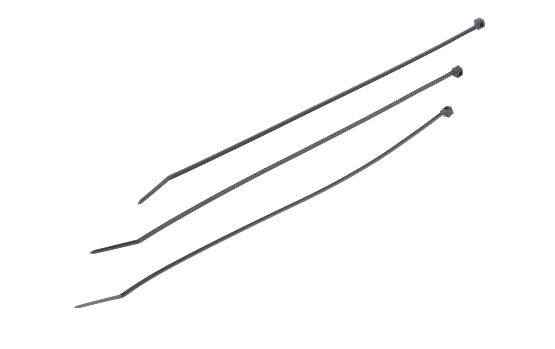 VR Technics Kabelbinder, 200×2,5 mm, 100er-Pack, Nylon, UL94 V2 – schwarz