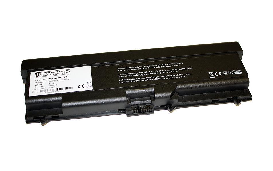 Vistaport Notebook-Akku – für Lenovo ThinkPad T410–T530 – 84 Wh, 10,8 V (9 Zellen) – Schwarz