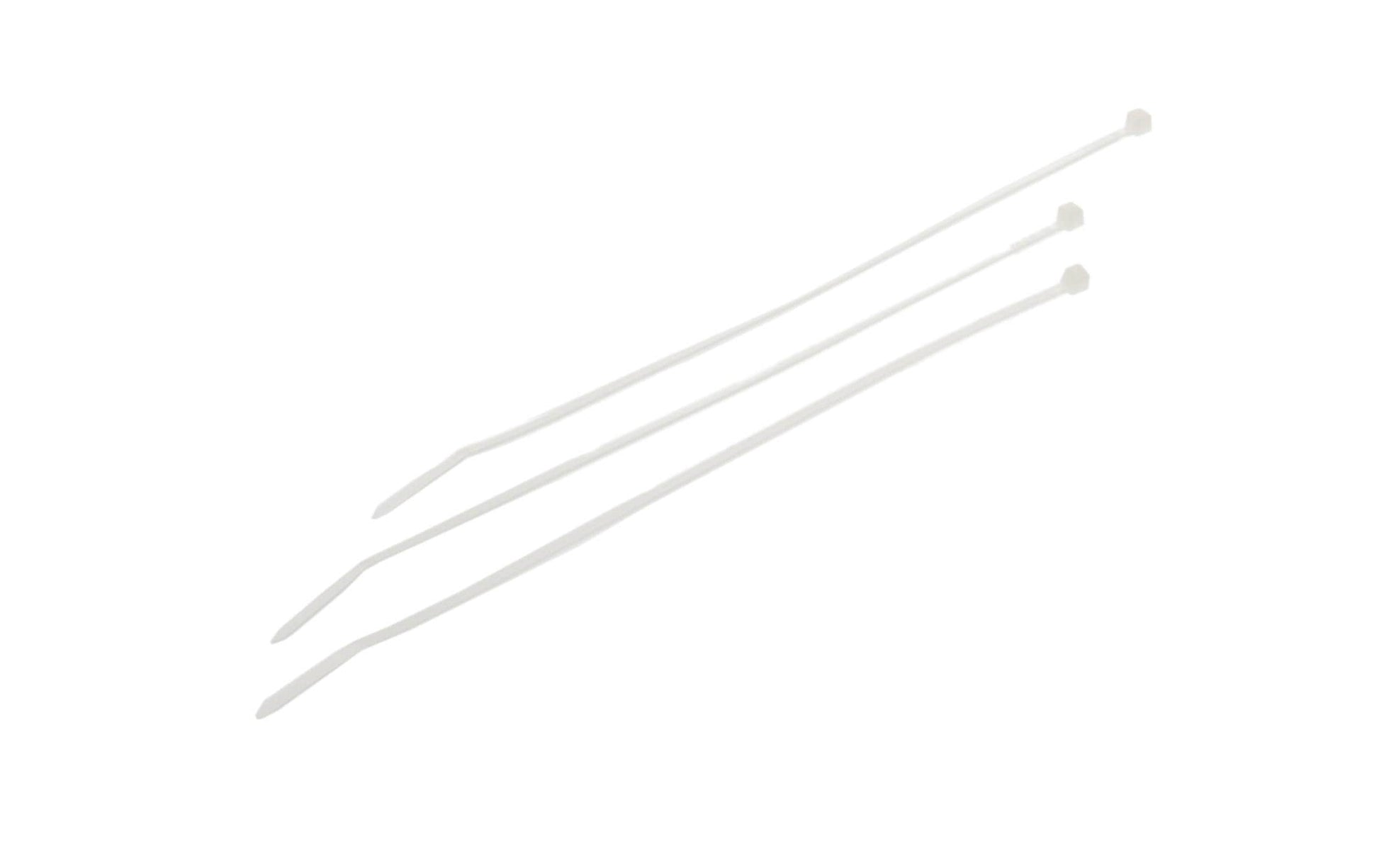 VR Technics Kabelbinder, 200×2,5 mm, 100er-Pack, UL94 V2 – transparent