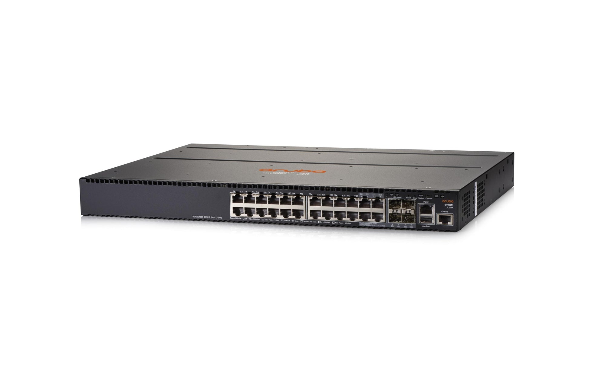 HPE ARUBA NETWORKING 2930M 24G 1-Slot – Verwalteter L3 Switch – 20× 1G, 4× SFP, 19", 1U