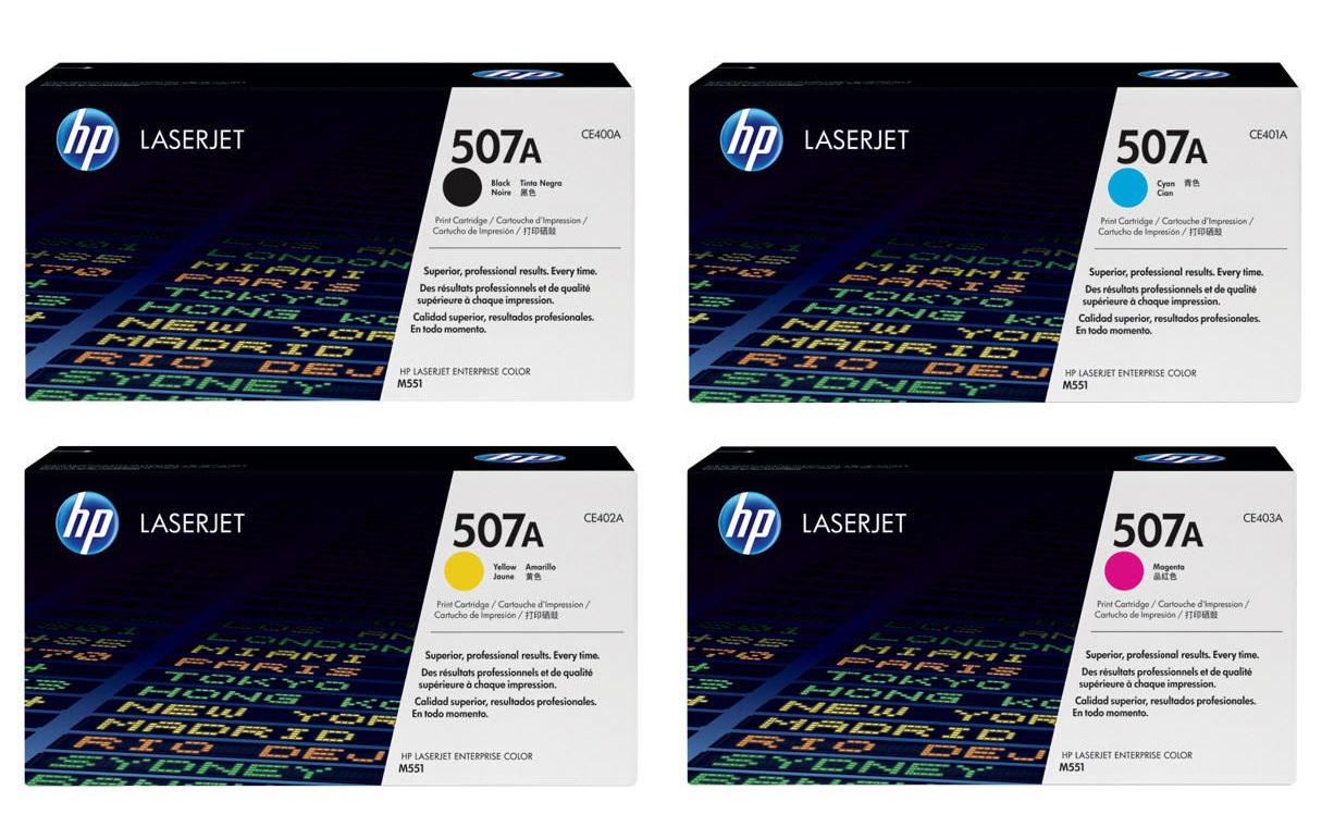 HP Toner-Multipack CE400A-CE403A – BK/C/M/Y, 6000 Seiten – für HP LaserJet Enterprise 500 MFP M 575