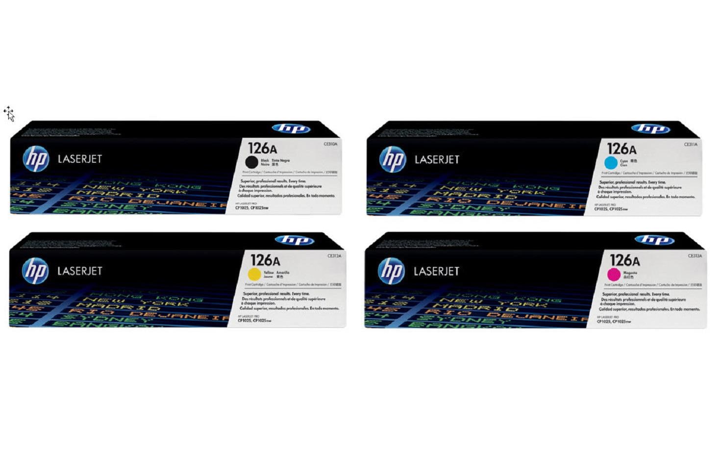 HP Toner-Multipack CE310A-CE313A – BK/C/M/Y, 1200 Seiten – für HP Color LaserJet CP1025, LaserJet Pro M275