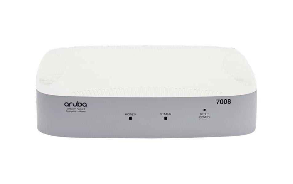 HPE Aruba 7008 – WLAN-Controller, bis 2000 Mbit/s, 16 APs, 8x RJ-45, PoE 100 W