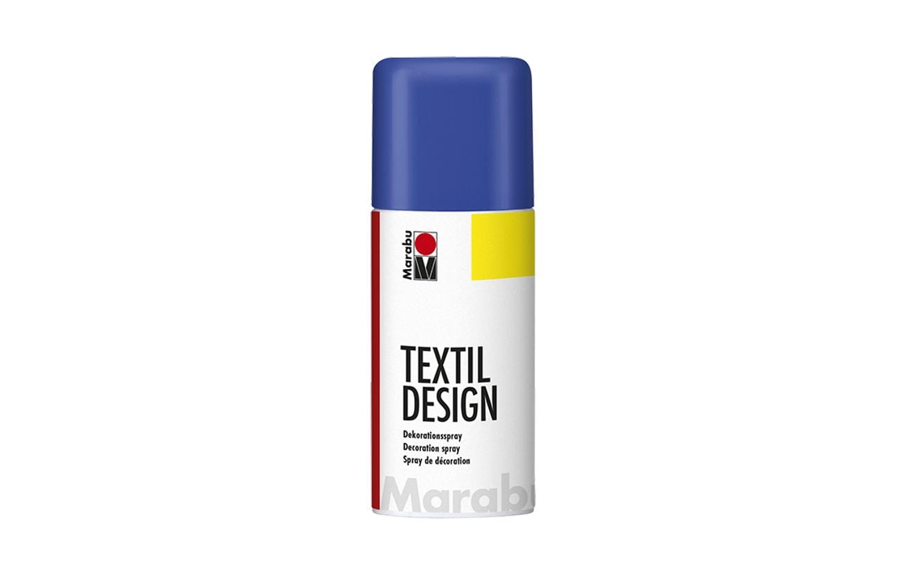 Marabu Farbspray Textil – Blau, wetterfest – 150 ml – für Textilien