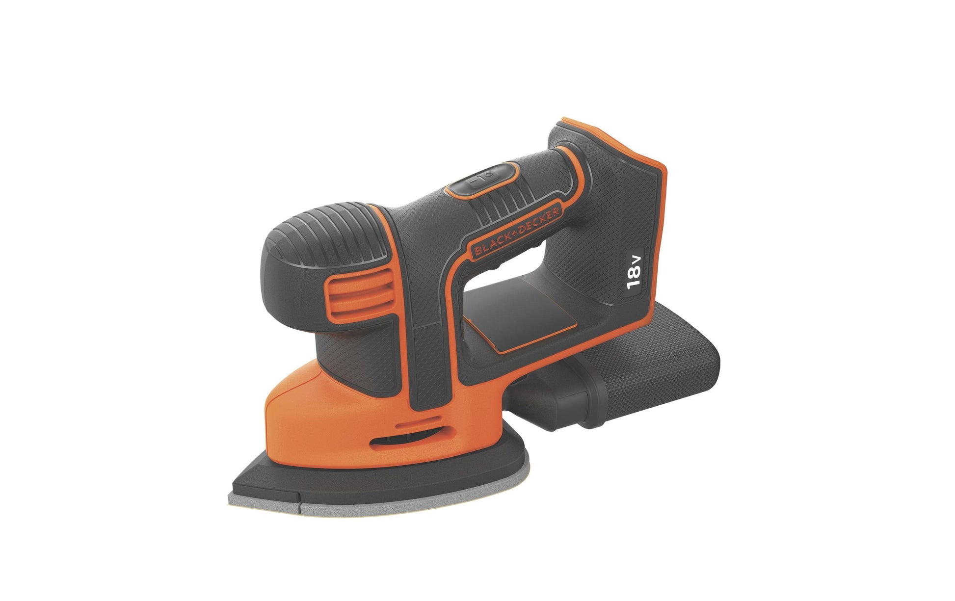 Black & Decker BLACK+DECKER Mouse Dreieckschleifer – 18 V (POWERCONNECT) – Klettfix – 135 × 95 mm – Solo