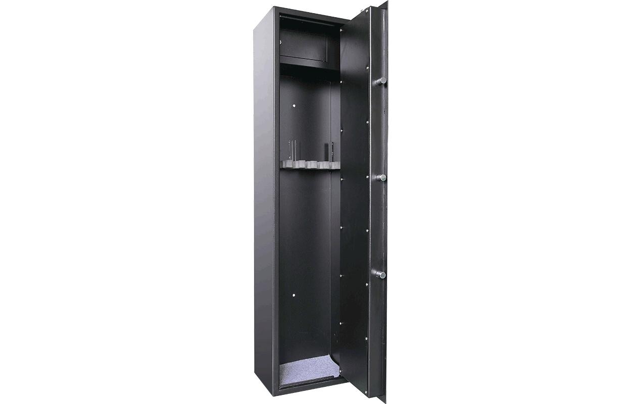 Rieffel Waffenschrank VT-WF 5E – Elektronikschloss – 350 × 340 × 1'450 mm – Schwarz