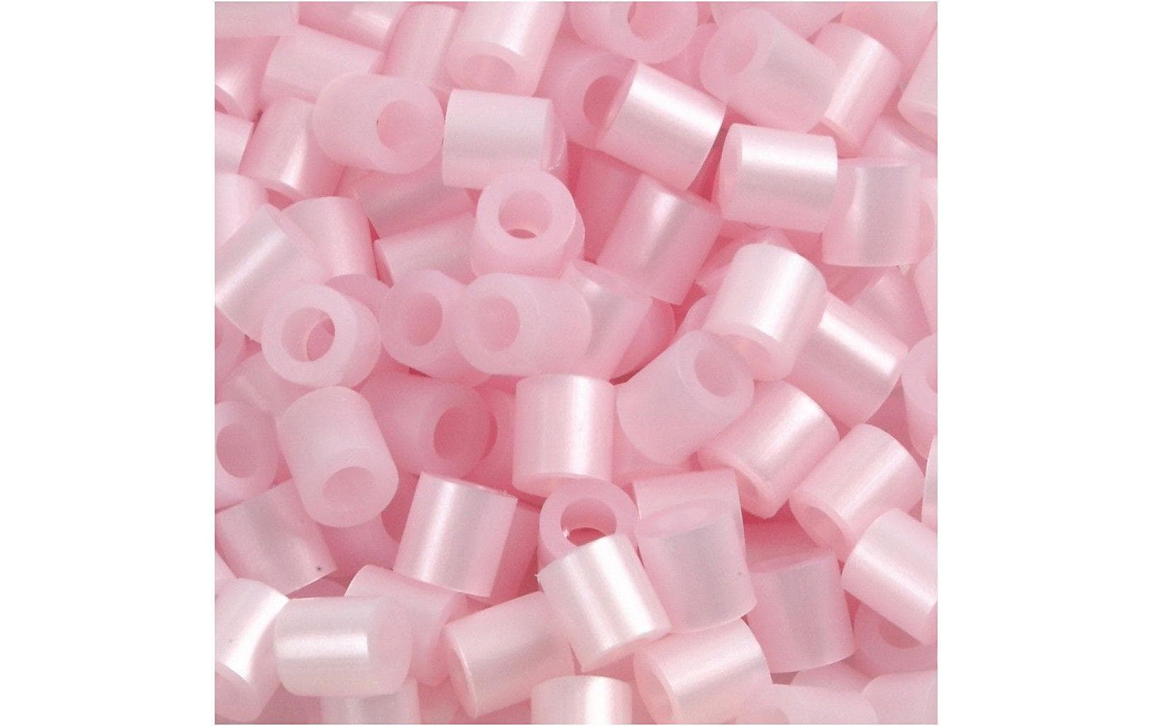 Creativ Company Bügelperlen, Nabbi Medium, Rosa, Perleffekt, Ø 5 mm, Loch Ø 2,5 mm, 1 Stück