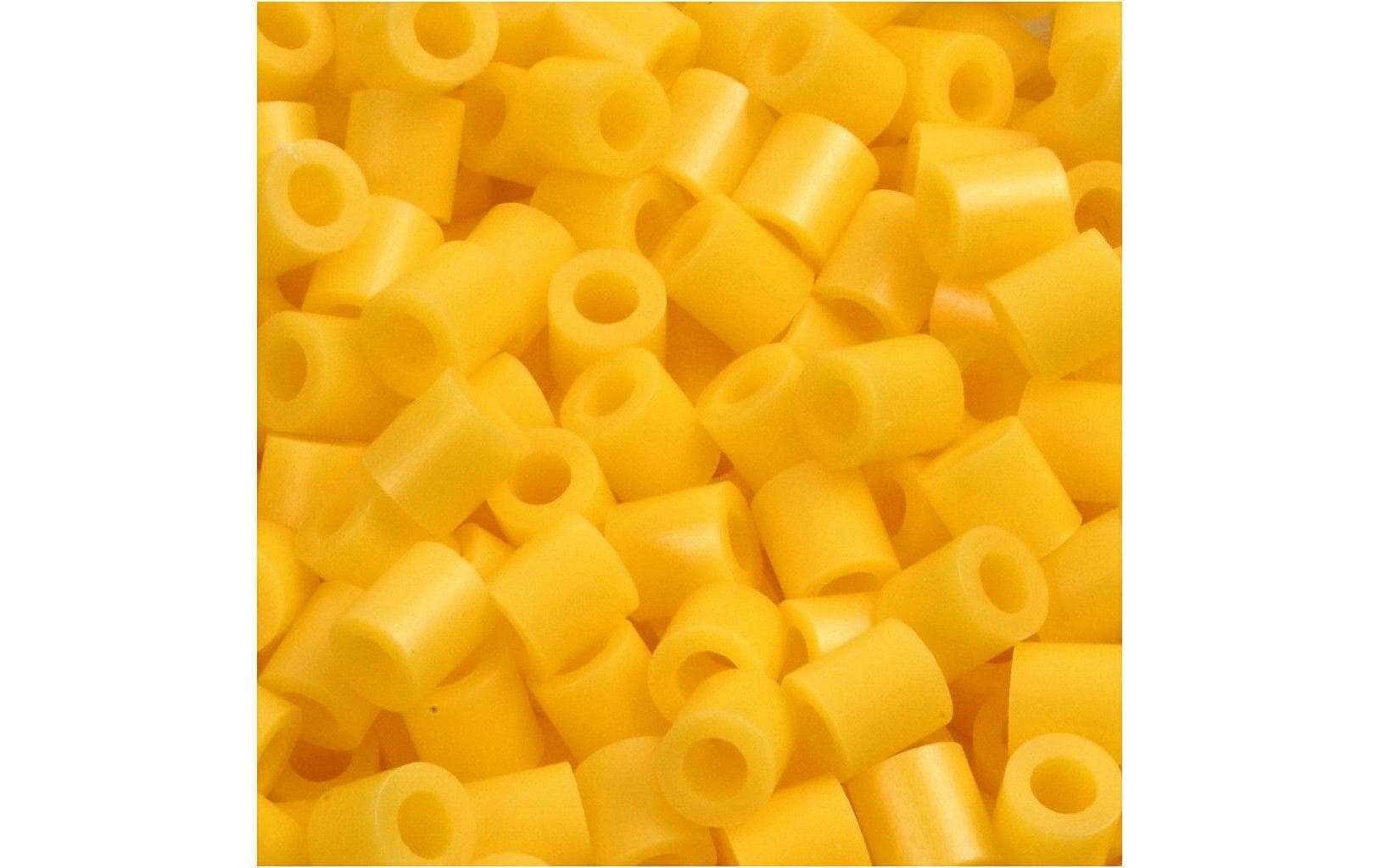 Creativ Company Bügelperlen, Gelb, Ø 5 mm, Loch Ø 2,5 mm, 1 100 Stk., 751140
